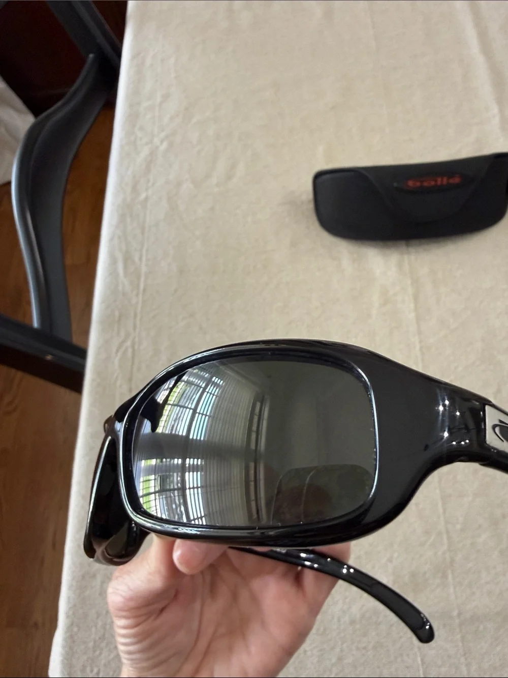 Bollé Polarized Fang 10350 Sunglasses Black Wrap Sport Style Unisex